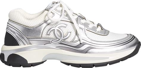 chanel.sneakers silver|chanel sneakers cost.